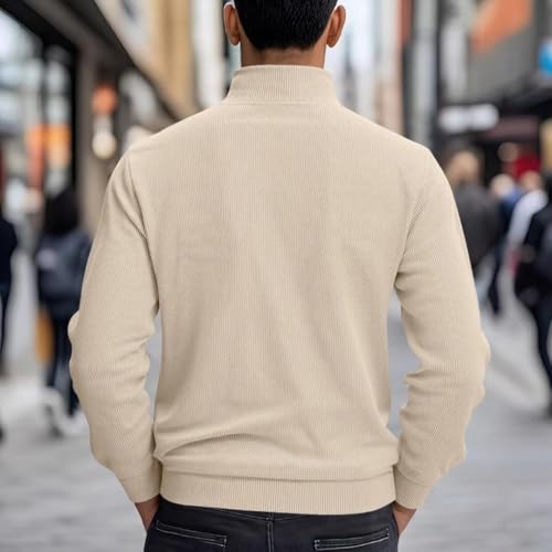 Men's Casual Jacket Stand Collar Button Men's Cardigan Solid Color Jacket2