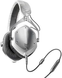 V-MODA Crossfade M-100 Over-Ear Noise-Isolating Metal Headphone (White Silver)