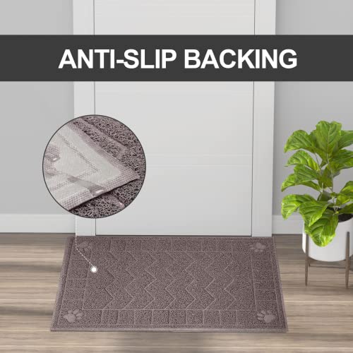 Image of Cat Litter Mat, Litter Trapping Mat Soft on Kitty Paws, 47 inch x 35 inch Kitten Litter Box Mat for Cleaner Floors, Waterproof, Easy Clean, Durable XL Large Size Cat Litter Pad for Kitten.