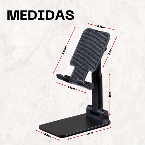 Suporte Apoio De Mesa Para Celular Smartphone Tablet Ajustável Universal Portátil Dobrável Articulad
