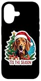 Tis The Season Bloodhound Dog Merry Christmas Tree Mom Dad Case for iPhone 17