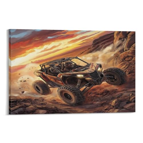 Tableau mountain off-road vehicle pour habiller un couloir vide peinture sur toile