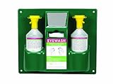 Heathrow Scientific HD1020B Personal Eyewash Station with Two 32 ounces Bottle, 355mm Width x 425mm Height x 105mm Depth