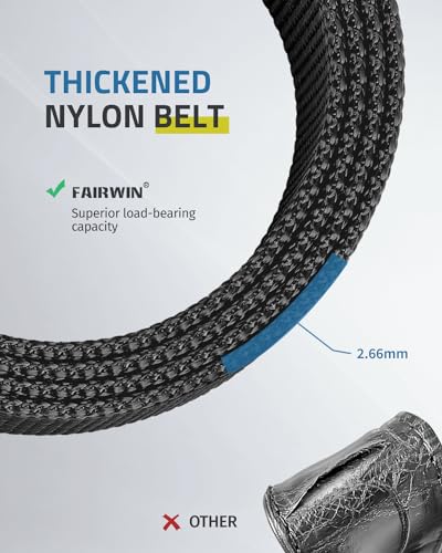 image for FAIRWIN Tactical Belt, Work Belts for Men Military Webbing Riggers Web