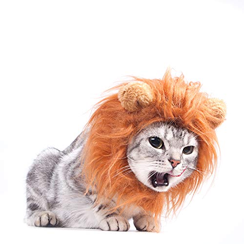 Galopar Cat Apparel, Halloween Pet Costume Dog Cat Costume Lion Mane Wig For Cats And Small Dogs, Party, Photo Shoots, Entertainment, Cosplay #TOP4