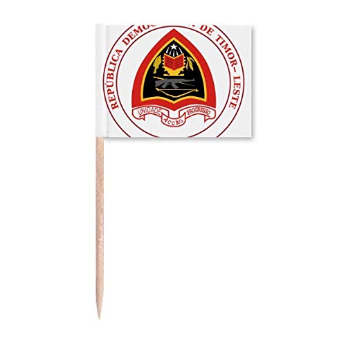 Dili East Timor National Emblem Zahnstocher Flags Marker Topper Party Dekoration
