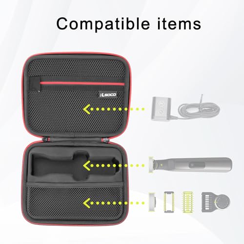 RLSOCO Hoes voor Philips OneBlade Pro Face + Body QP6551/30,QP6651/30,QP6650/30,QP6550/30,QP6620/20 & voor Philips QP6520/30,QP6651/61,QP6541/15,QP6510/30,QP6520/20 baardtrimmer - Afbeelding 5