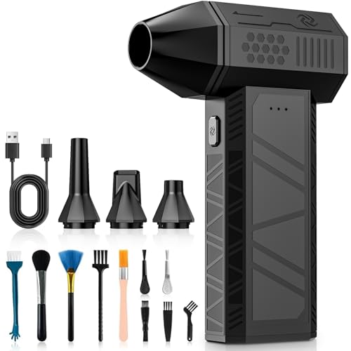 130000RPM Electric Air Duster 3-Speed Turbo Blower for PC Car Home