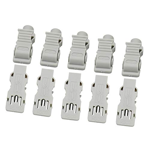 EKG Clips,Multi-Function ECG EKG 3.0 Needle to Tab Adapters - 989803166031 White Package of 10PCS