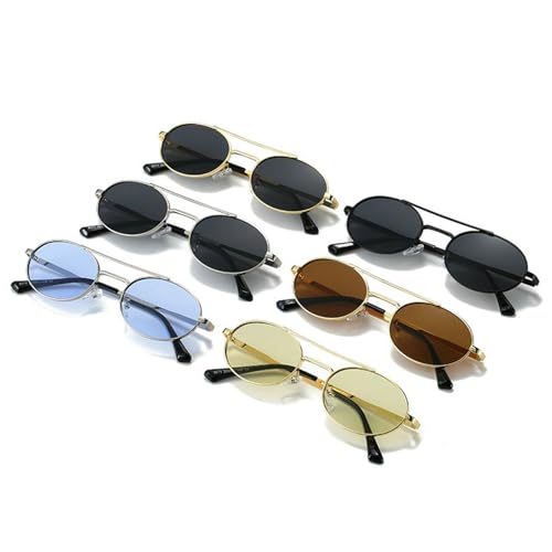 helena Luxury Women Round Sunglasses Retro Metal Frame Vintage Oval Sun Glasses Female Ladies Trendy Shades Eyewear4
