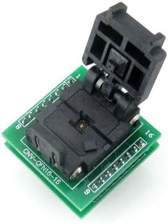 Waveshare QFN16 to DIP16 MLF16 MLP16 Plastronics QFN IC Programming Adapter Test Burn-in Socket 3 * 3 mm 0.5 Pitch