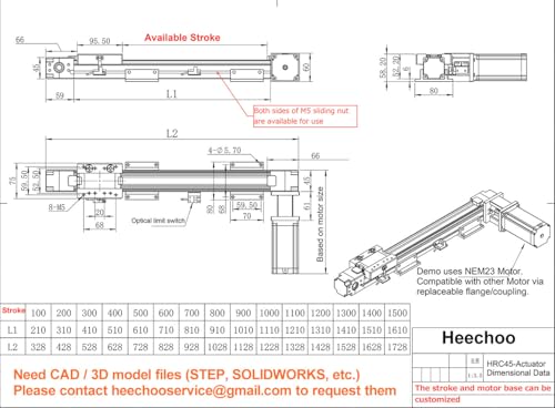 Correa de tracción rápida para actuador de guía lineal de 700 mm en kit CNC 5