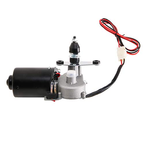 Image of 12V UTV Electric Windshield Wiper Assembly, Fit for Polaris Ranger RZR Can Am Kawasaki Golf Cart Motor Windshield Wiper Kit, Size: 13.7 inch /15.7 inch - 110 Degree Motor Upgraded Version