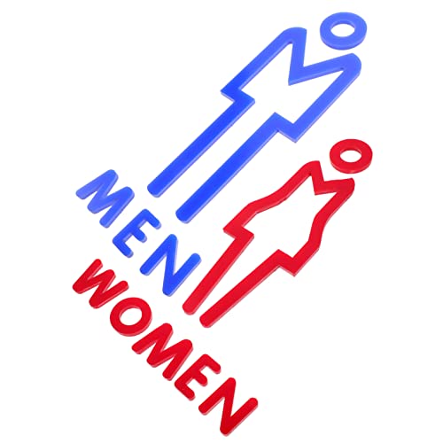 Signalétique toilettes hommes femmes Ciieeo 2 pièces pour restaurant