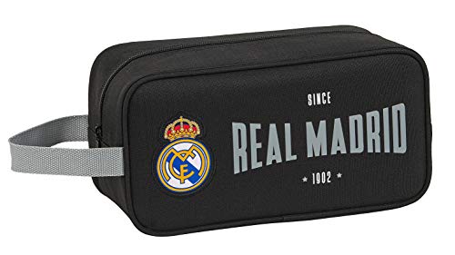 Safta812024682 Bolso Zapatillas zapatillero 29 cm Real Madrid CF  Negro