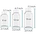 Axe Sickle 3 Pcs 8 Ounce Juice Bottles Plastic Milk Bottles Bulk Beverage Containers with Tamper Evident Caps Lids White for Milk, Juice, Drinks and Other Beverage Containers