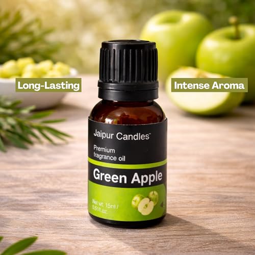Image of Fragrance Oil | 15 ml | Aroma Oil for Home Fragrance | Best for Aromatherapy | Use in Diffusers, Candles, Air Fresheners (15ML, Green Apple)