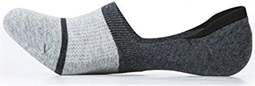 Wummly Mens No Show Socks Non-Slip Casual Low Cut Loafer Boat Liner Sock 5 Pack