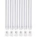 Hyolity 4' T8 T10 T12 18W LED Tube Light [40W Fluorescent Equivalent] 2160lm 5000K Frosted Lens Cover Single-End Powered Fluorescent Tube Retrofit Replacement DLC Qualified-Pack of 6