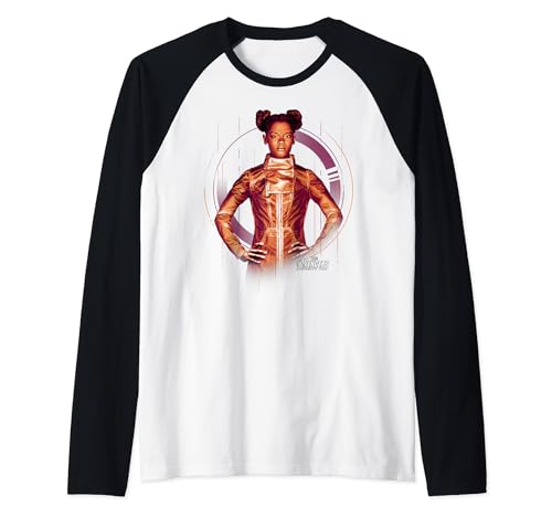 T-shirt raglan Marvel Avengers Shuri imprimé de qualité pour fan de super-héros