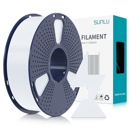 SUNLU Hyper PLA Filament 1.75mm White 1KG, High Speed PLA White Filament