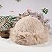 Women's Bucket Hat Fisherman Hat Winter Artificial Fur Outdoor Fashion Retro Fluffy Soft Plush Warm (US, Numeric, 7, 7 1/4, Beige)