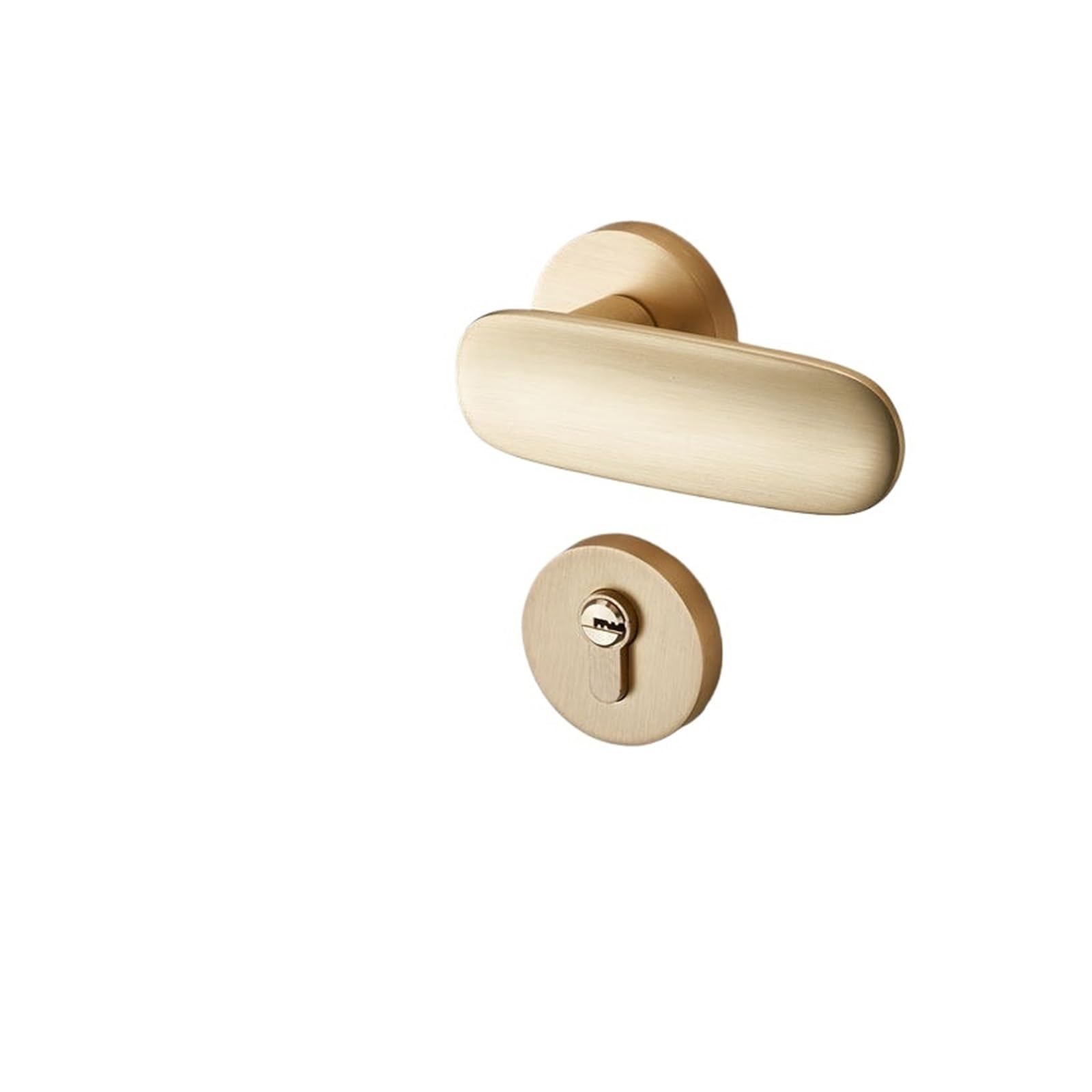 Luksusowy Lekki Magnetyczny Cichy Gra Zamek Drzwi Sypialnia | Sypialnia Luksusowe Lekki Magnetyczny Cichy Szczotkowany Uchwyt Gry(Matt Gold Magnetic 35-50mm)