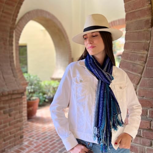 Humble Hilo Zari Weave Scarf Handmade Luxury Shawl Scarf Wrap Multicolor with Metallic Sequins4