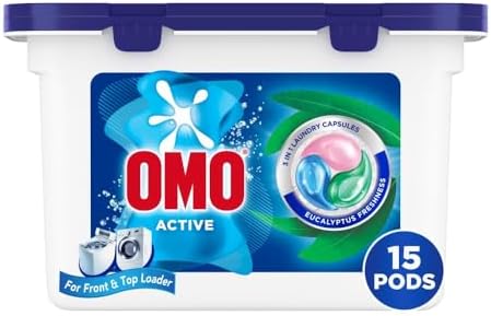 OMO Active 3in1 Laundry Capsules, Eucalyptus Freshness — عرض 2