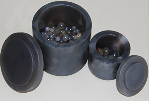 Hanchen 100 ml Laboratorio de ágata de molienda tarro bola planetaria molino de molienda tarro, taza y cuenco
