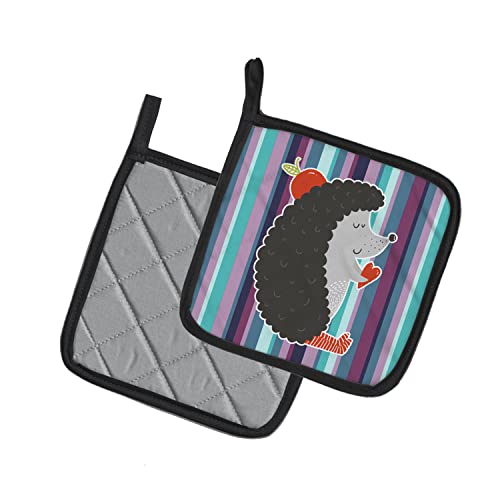 Agarraderas de erizo compactas de 7,5 cm con diseño multicolor Caroline Tesoros 3