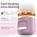 Ktilura Portable Bottle Warmer for Travel,Fast Heating Milk Warmer On The Go,17 OZ Water Warmer for Breast Milk, Formula,Water,Temp Control 98°F -212°F,Baby Essentials for Outdoor Airplane Car Journey