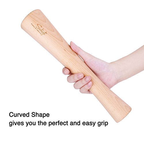 Soligt 12" Sauerkraut Pounder For Mason Jars Vegetable Fermentation- One Piece Of Solid Wood #TOP5