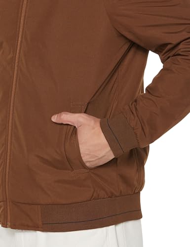 Image of Qube By Fort Collins Men's Light Winter Jacket - Lightweight Hooded Jacket for Men with Detachable Hood | Full Zip Warm All-Season Bomber Jacket with Side Pockets for Winter Wear, Travel & Daily Use