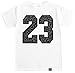 FTD Apparel Men's 23 Cement print white T shirt
