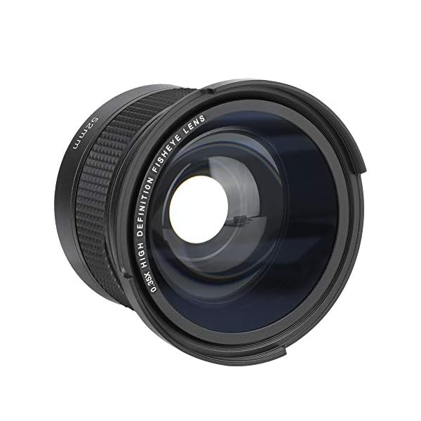 Cuifati Kamera-Fisheye-Objektiv, 0,35-Fach-Weitwinkelobjektiv, Aluminium-Magnesium-Legierung, langlebig, geeignet für…