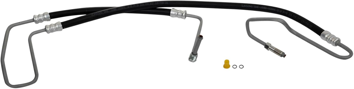 TRQ Power Steering Pressure Line Hose Assembly Compatible with 2007-2011 Dodge Nitro 2008-2012 Jeep Liberty