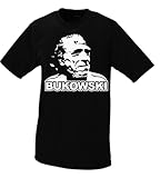 GutterShock Charles Bukowski T-Shirt Large Black