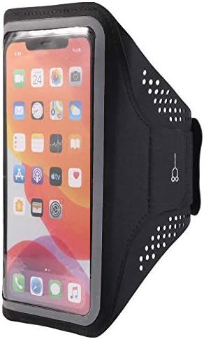 ZZJ Running Armband Gym Phone Holder Compatible for Apple iPhone 12 11 Pro MaxNokia G10 3.4 Xiaomi Mi 11 UltraLG Phoenix 5 K51S Stylo 5 Huawei Mate 40 P40 Sony Xperia 10 5 1 III (Black)