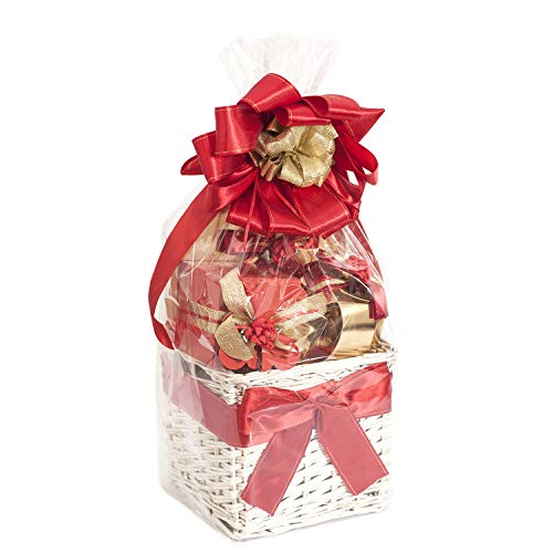 Image of Morepack Shrink Wrap Bags for Gift Basket 14x18 Inches 10 Pcs | Clear PVC Heat Shrink Wrap
