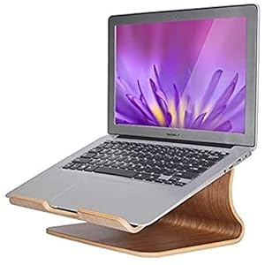SAMDI Elegant Wooden Desktop Holder Heat Release For Laptop Notebook Macbook Air Macbook Pro Cooling Stand