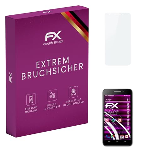 atFoliX Glasfolie kompatibel mit Huawei Ascend G620s Bildschirmfolie, 9H Hybrid-Glass FX Schutzpanzer Folie