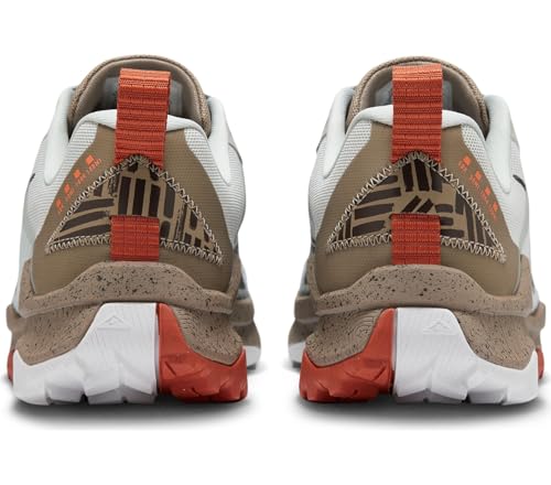 Nike Wildhorse 8 Men's Trail Running Shoes (DR2686-005, Light Silver/Khaki/Vintage Coral/Velvet Brown) Size 142
