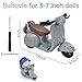 LUFZFEU Doll Accessories, Electric Scooter Toy with Lights & Music Rotate 360°, 5 Colors Available Cute Motorcycles for Dolls, Decor Desktop Ornaments for Doll Collectors Battery Not Included (Grey)