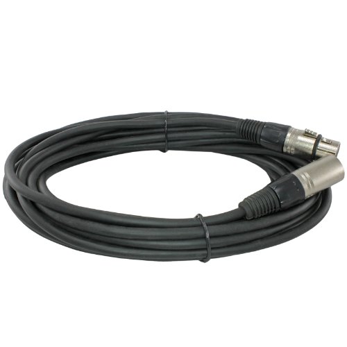 XLR�I�Xto���X�}�C�N�����P�[�u��with Serviceable End 25ft �u���b�N 170-70XLR-25