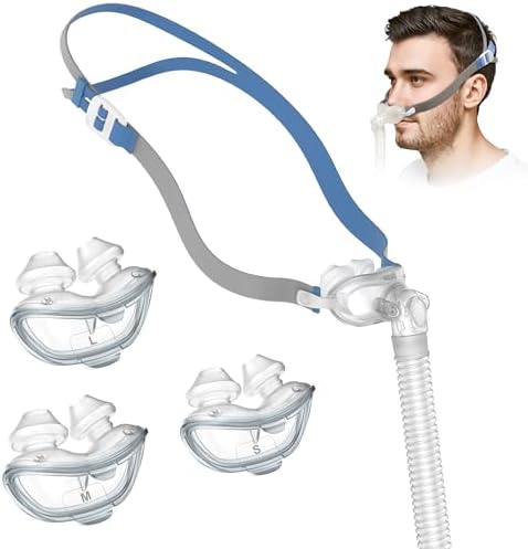Replacement Nasal Kit for Airfit P10, Including 3 Sizes Nasal Pillows, Frame, Latest Headgear and Upgraded Short Tube, Snug-fit & Durable Kit for Airfit P10, Great-Value Supplies by Medihealer