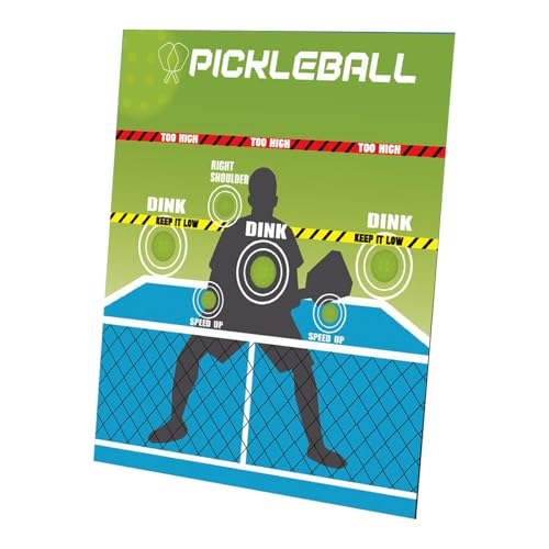Pickleball Dink Trainer Para Exteriores - Entrenador De Dianas Precisas Montado En La Pared | Para Entrenamiento Indoor Y Outdoor | Para La Escuela En El Patio, Respuesta Optimizada Para El Desarrollo