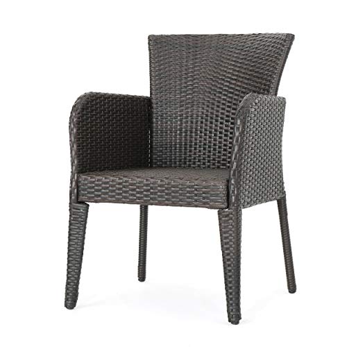 Outdoor Resin Wicker Dining Chairs: Stylish Comfort for Patio Dining 10 Christopher Knight Home Anaya Outdoor Wicker Dining Chairs, 2-Pcs Set, Multibrown