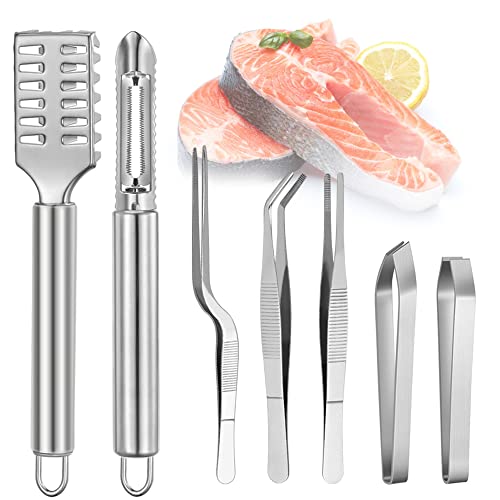 Spelapesce Professionale Acciaio Inox - Con 2 Pinze Per Lavorazione Pesce - Foto 5