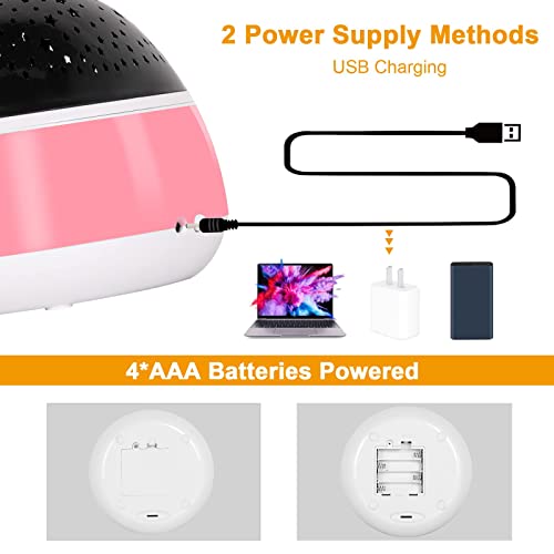 Star Projector Night Light For Kids, Baby Night Light For Kids Children, 360 Degree Rotating Star Night Light Projector With Timer Music, 8 Colors Kids Night Lights For Bedroom With Remote Control #TOP6